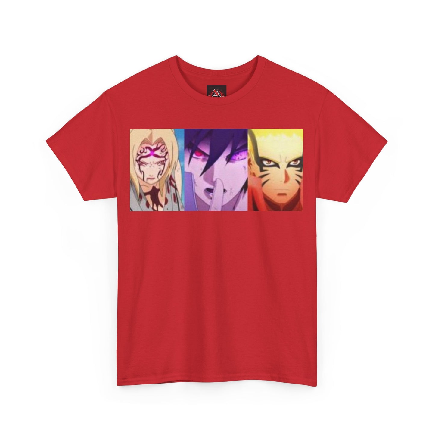 Naruto Shippuden - Naruto Sasuke and Lady Tsunade Full Power Unisex Heavy Cotton T-Shirt