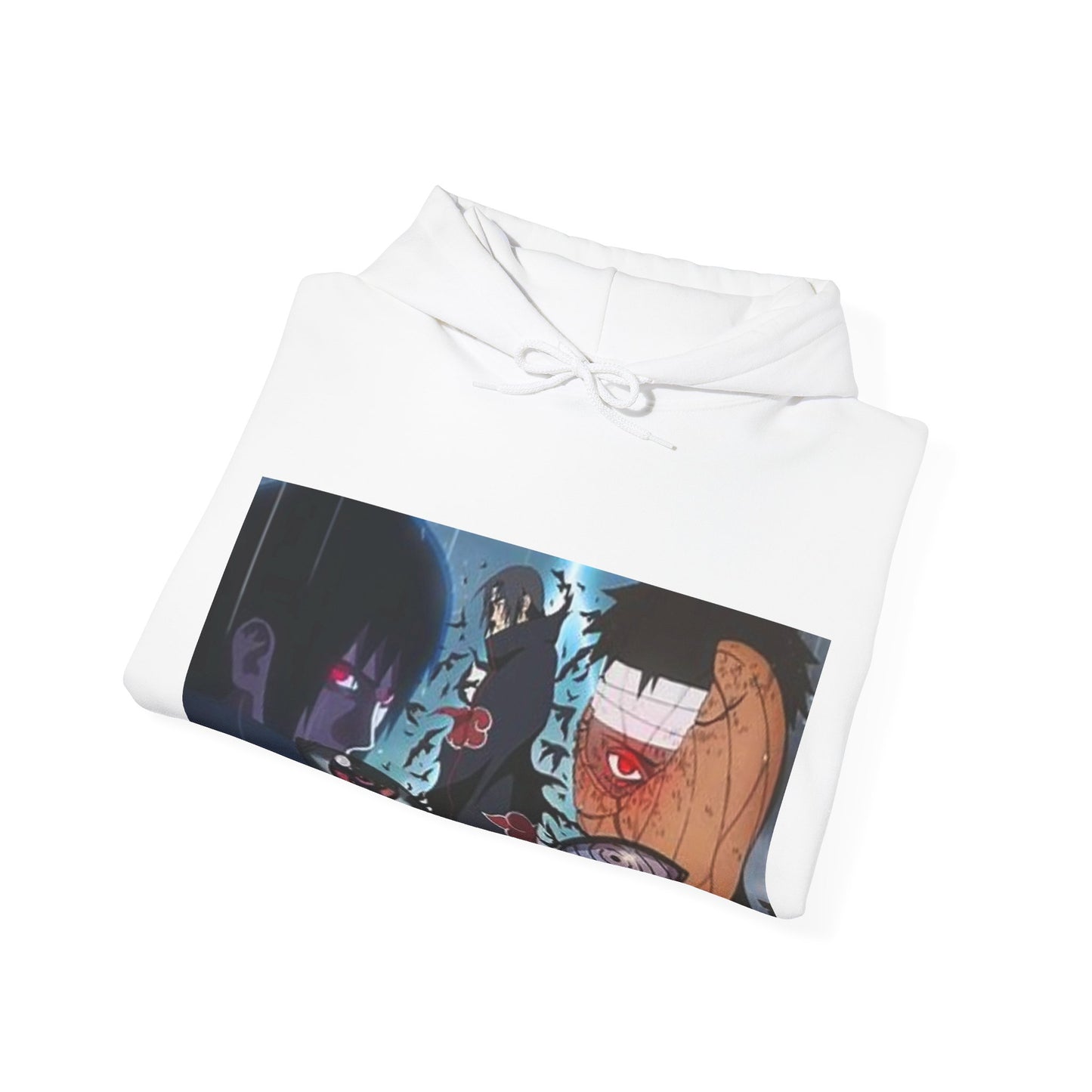 Naruto - Itchia and Sasuke with Obito Uchiha - Unisex Heavy Cotton Unisex Hooded Sweatshirt