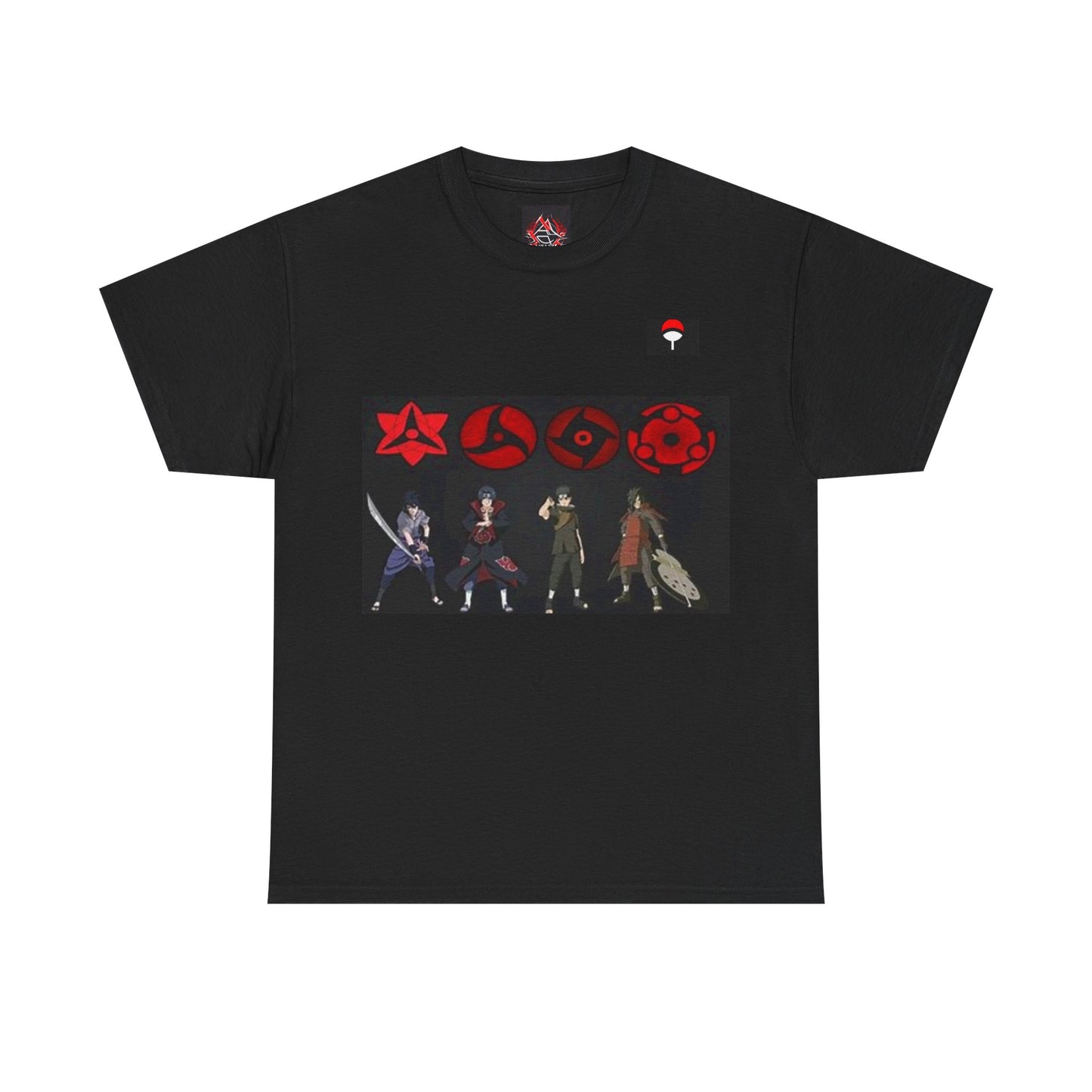 Naruto - Uchiha Family's Most Powerful Unisex Heavy Cotton Black TShirt