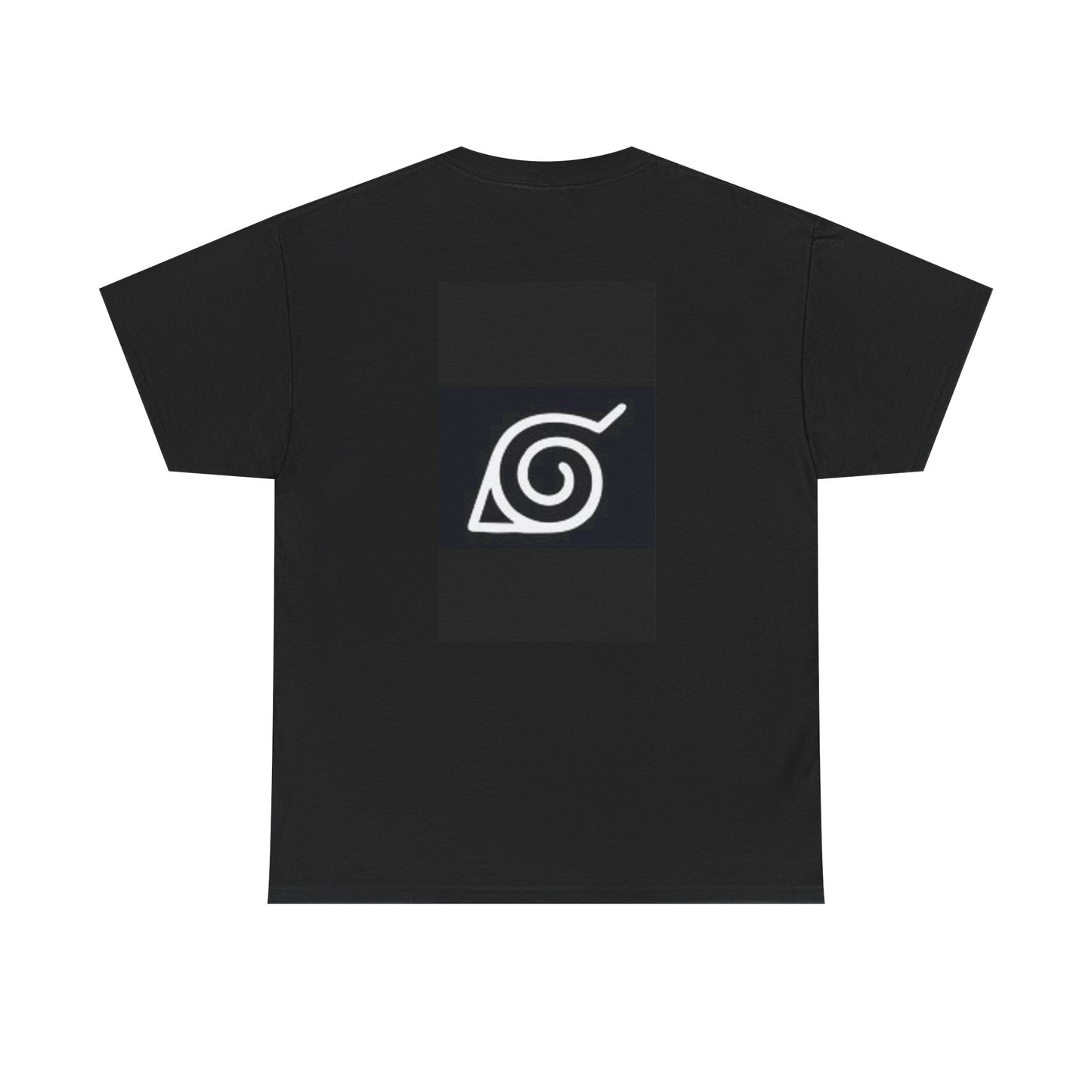 Naruto - Hidden Leaf Village Ninja Unisex Heavy Cotton Black T-Shirt