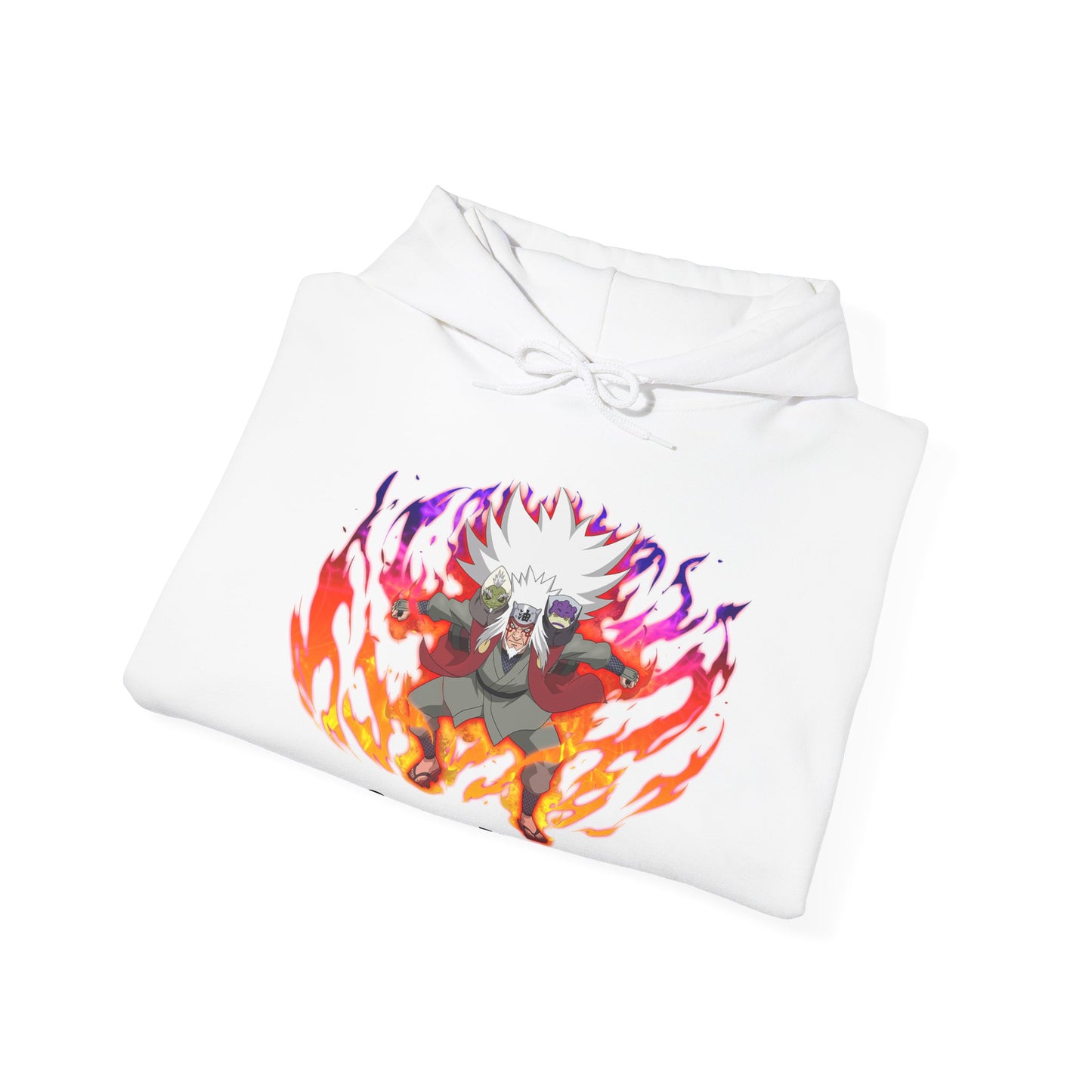 Naruto Shippuden - Powered Up Sage Mode Jiraiya White Unisex Hoodie