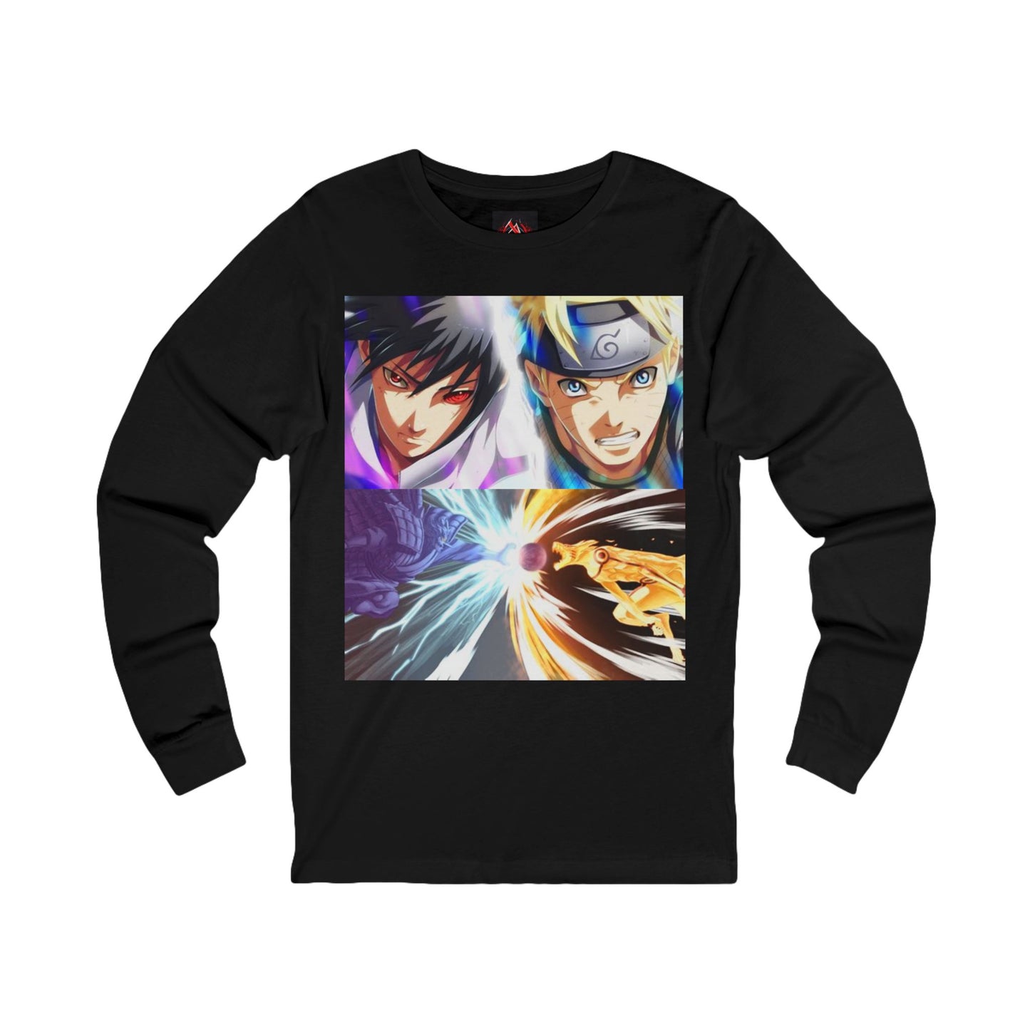 Naruto Shipuden Epic Battle Naurto Vs Sasuke Unisex Jersey Long Sleeve TShirt