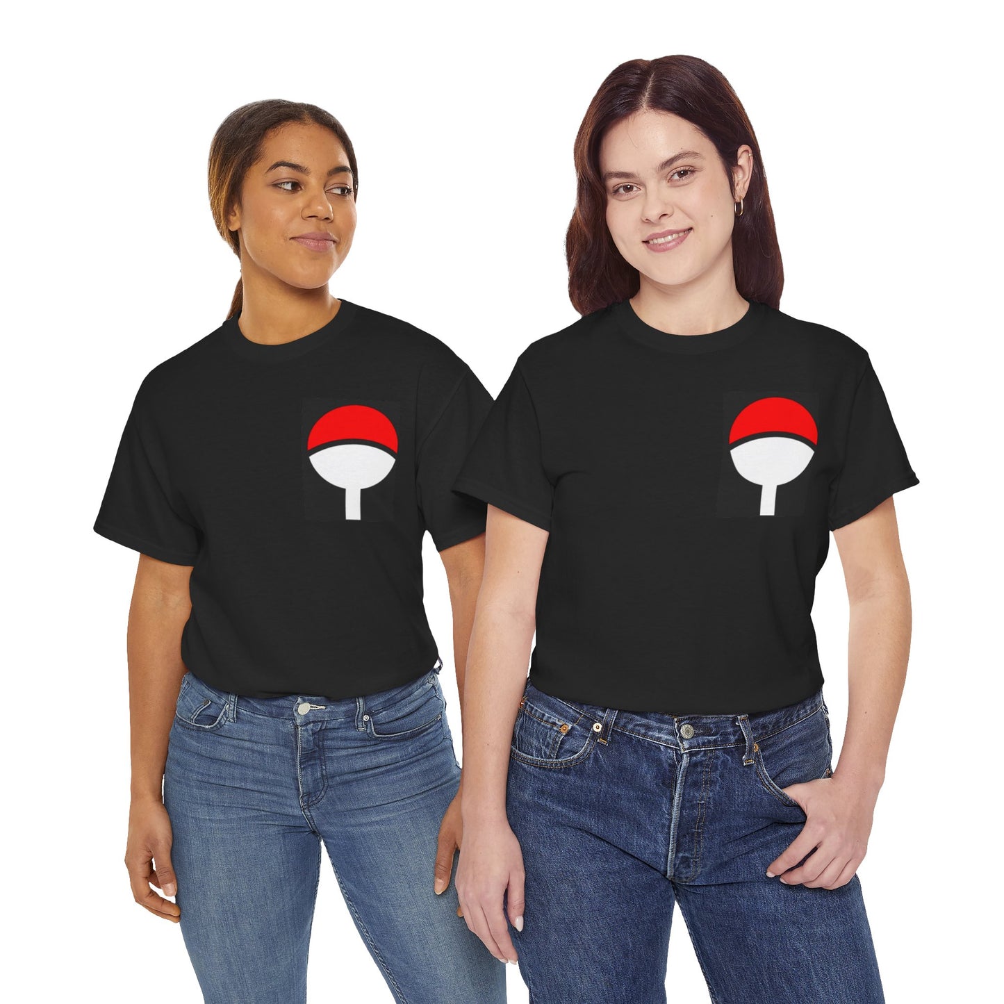 Naruto - Unisex Heavy Cotton TShirt Uchiha Clan Crest