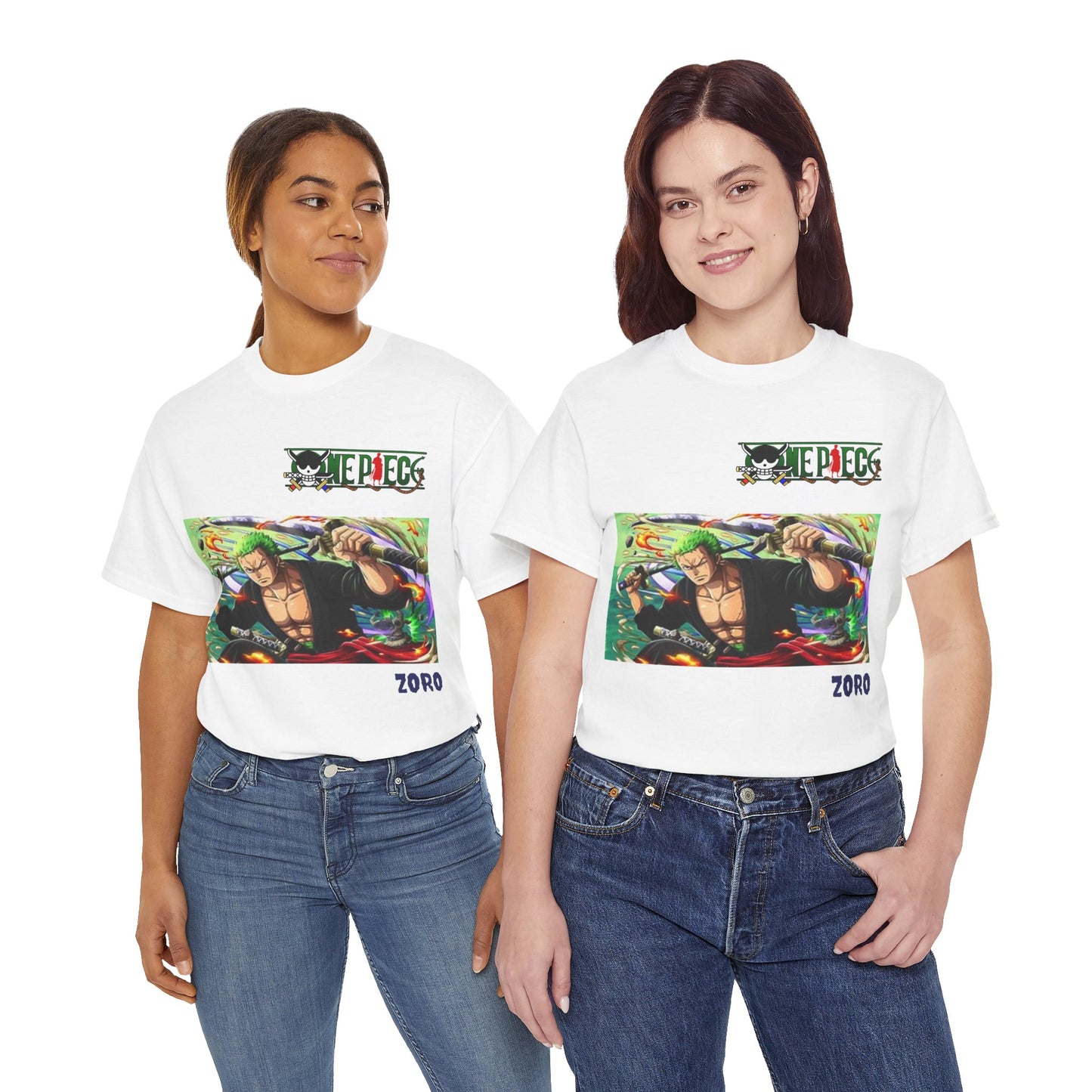 One Piece - Zoro , Unisex Heavy Cotton T- Shirt