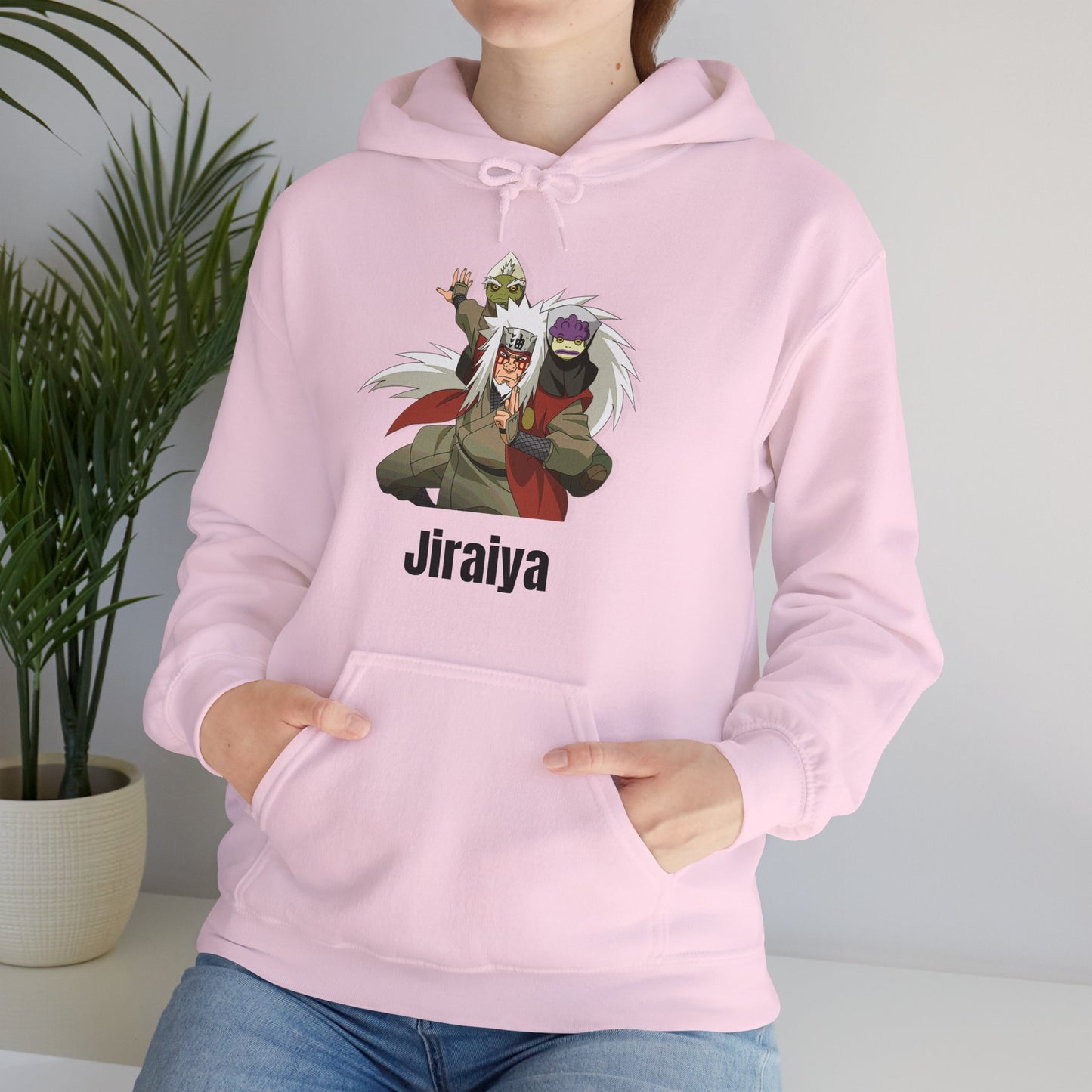 Naruto Shippuden - The Hidden Leaf's Jiraiya Sage Mode In White or Pink Unisex Hoodie