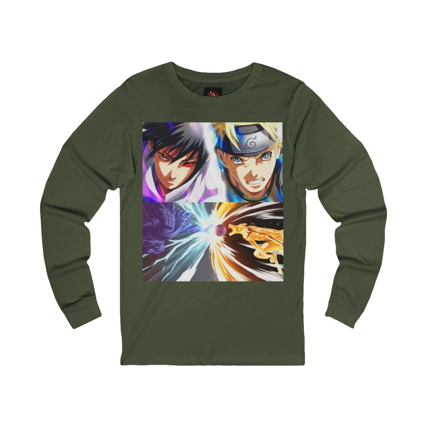 Naruto Shipuden Epic Battle Naurto Vs Sasuke Unisex Jersey Long Sleeve TShirt