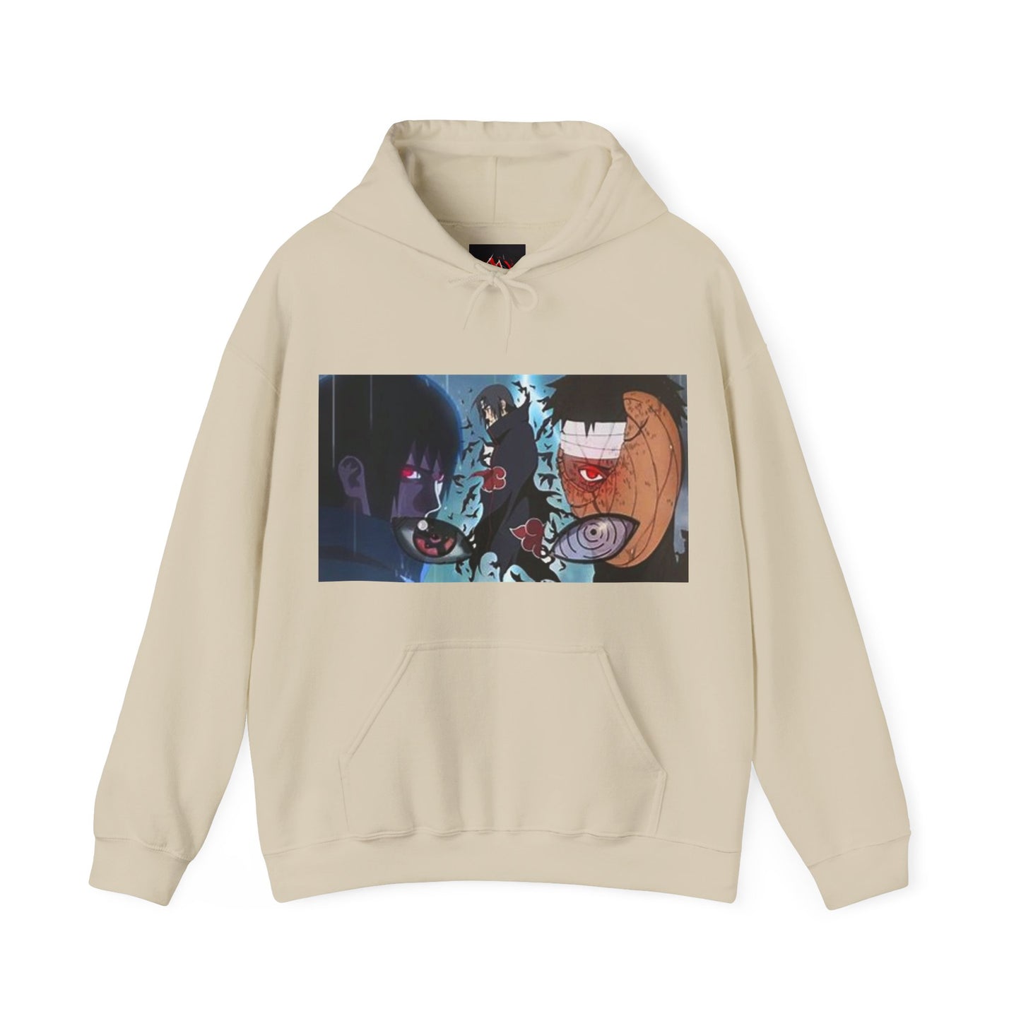 Naruto - Itchia and Sasuke with Obito Uchiha - Unisex Heavy Cotton Unisex Hooded Sweatshirt