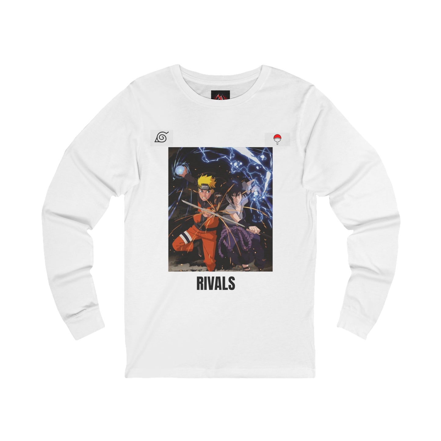 Naruto Shippuden Rivals Unisex Long Sleeve White T-Shirt - Perfect for Anime Fans