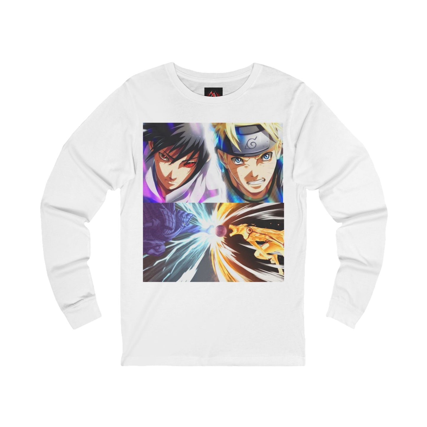 Naruto Shipuden Epic Battle Naurto Vs Sasuke Unisex Jersey Long Sleeve TShirt