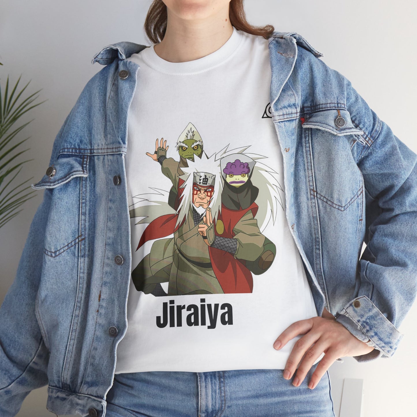 Naruto Shippuden - The Hidden Leaf's Jiraiya Sage Mode White Unisex Heavy Cotton TShirt