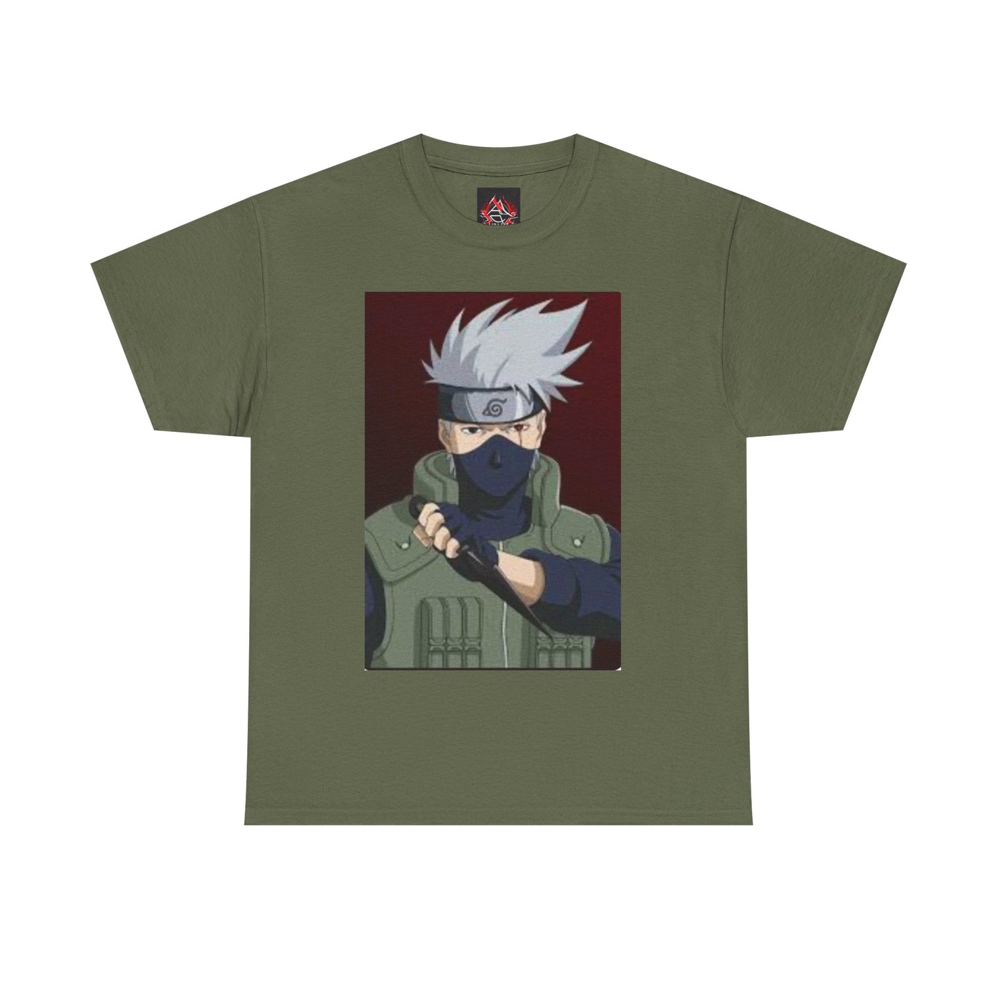 Naruto - Kakashi with Kunai Unisex Heavy Cotton T-Shirt