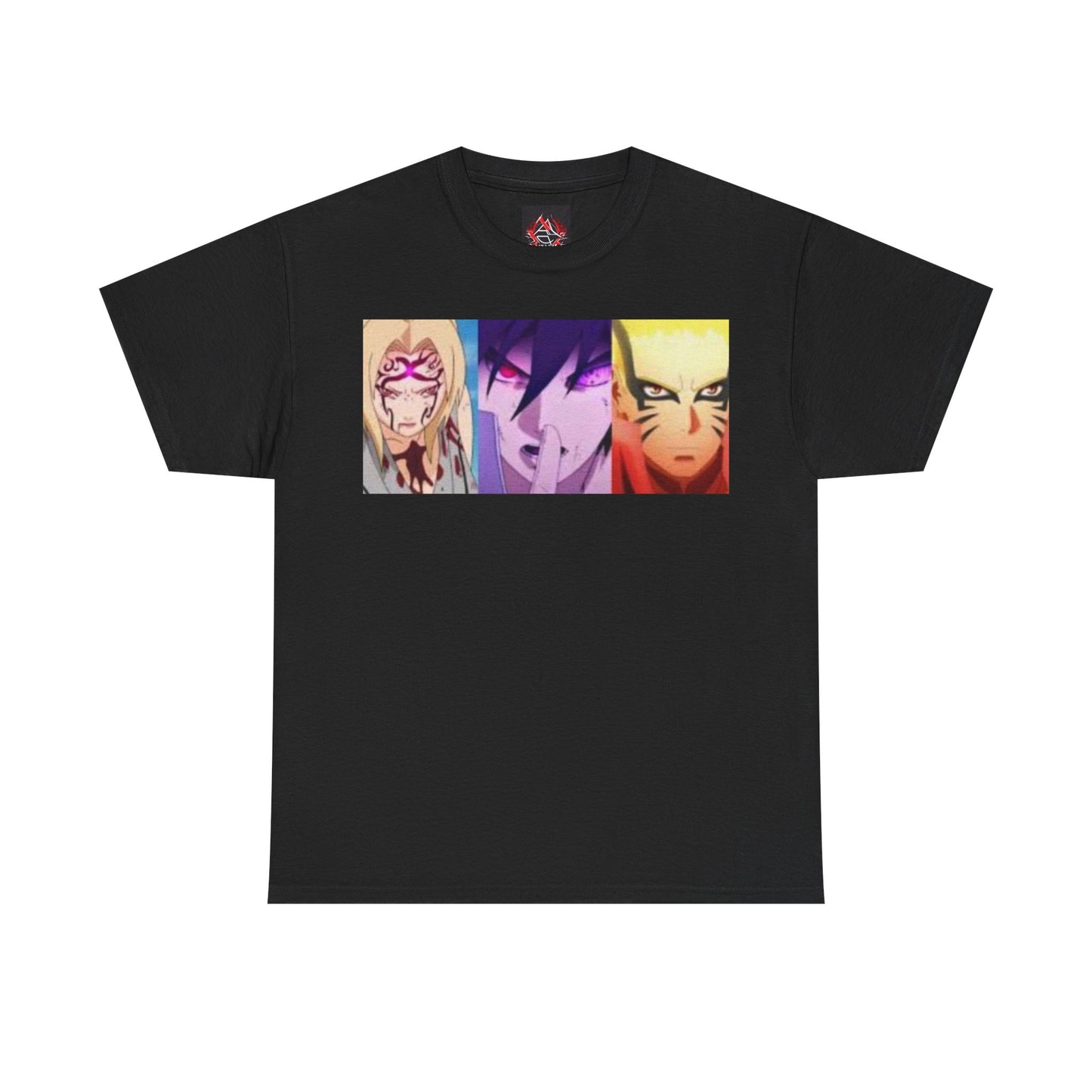 Naruto Shippuden - Naruto Sasuke and Lady Tsunade Full Power Unisex Heavy Cotton T-Shirt