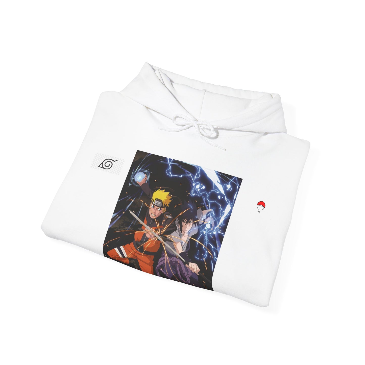Naruto Shippuden - Naruto & Sasuke Rivals Unisex Hoodie - Perfect Gift for Anime Fans
