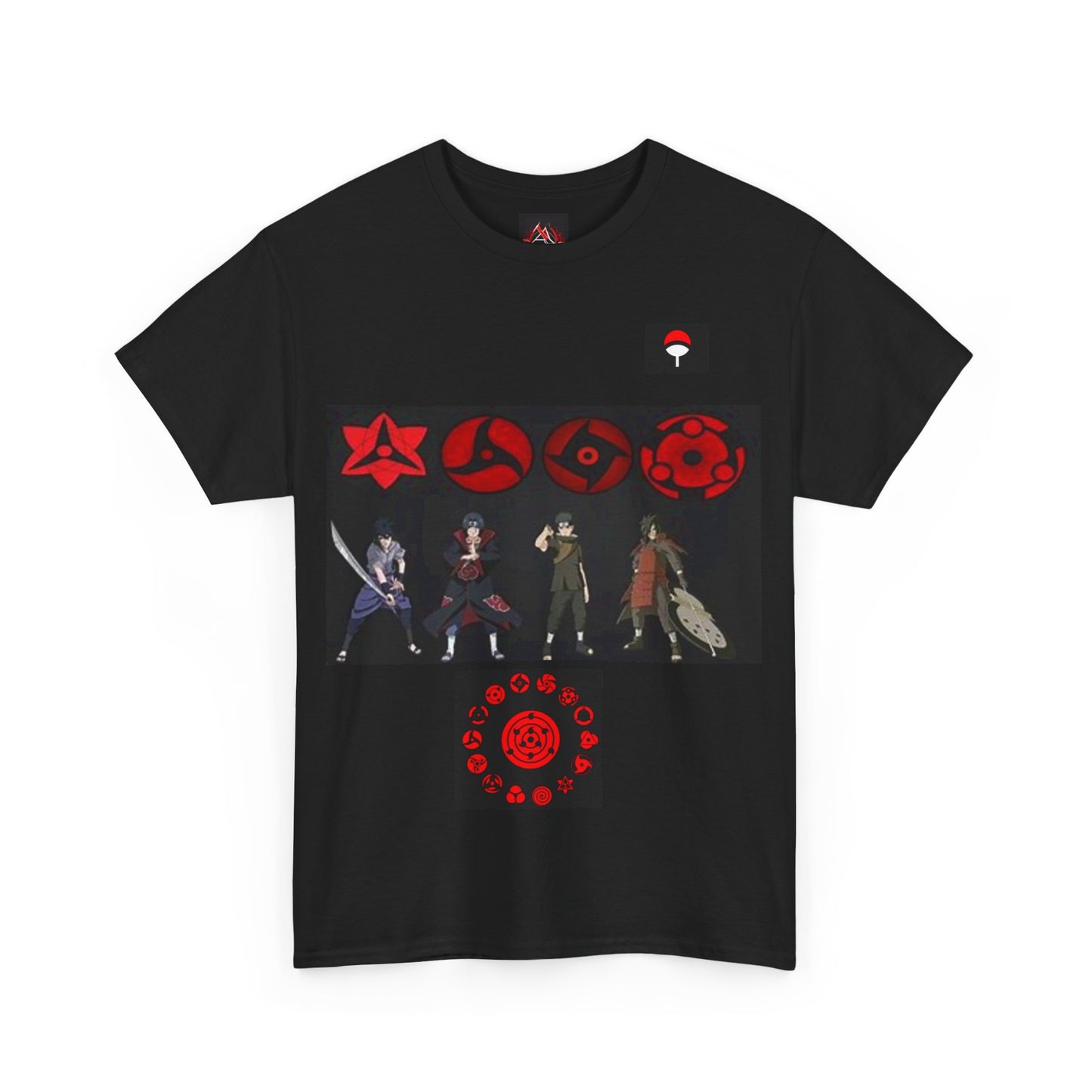 Naruto - Uchiha Family's Most Powerful with Sharingan Unisex Heavy Cotton TShirt