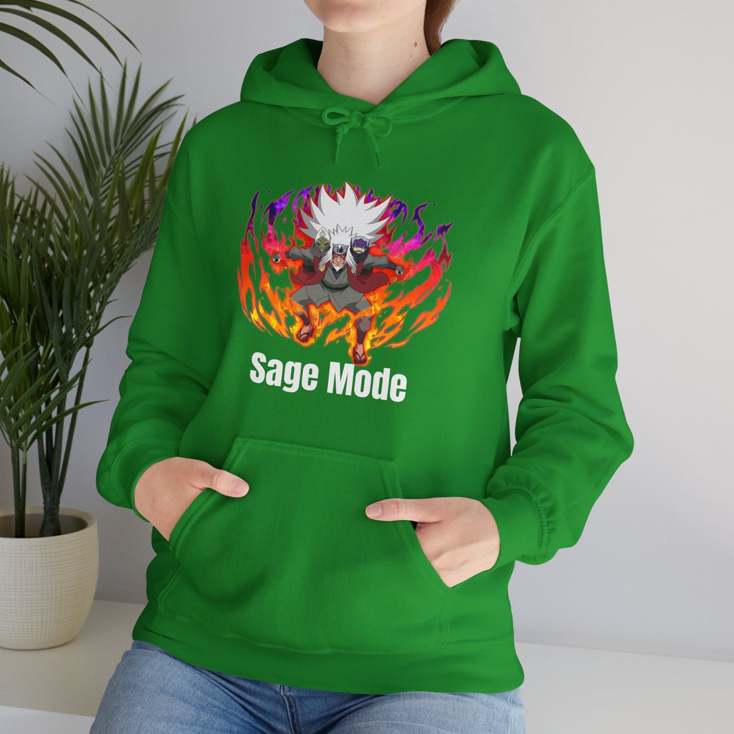 Naruto Shippuden - Powered Up Sage Mode Jiraiya Multiple Colours Unisex Hoodie