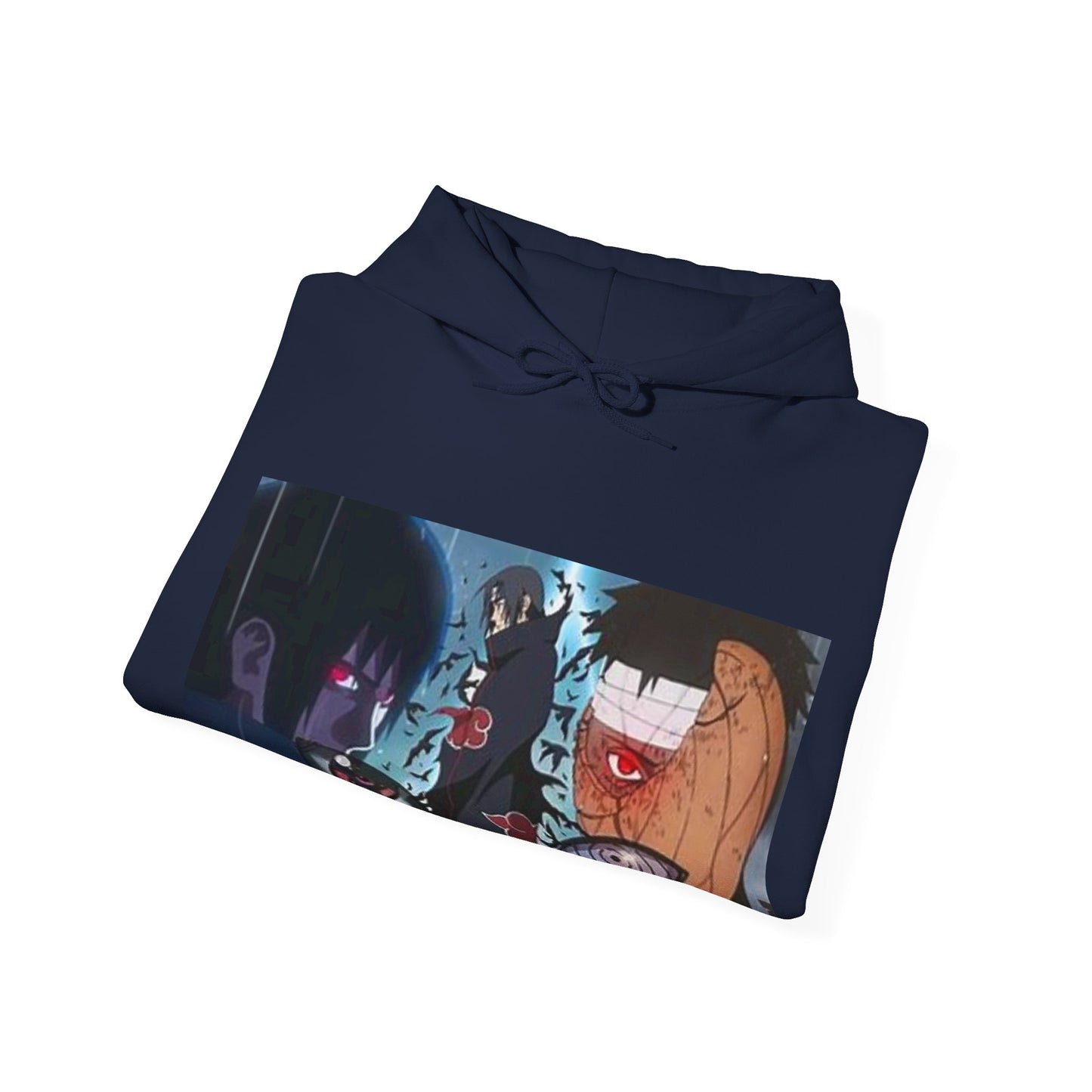 Naruto - Itchia and Sasuke with Obito Uchiha - Unisex Heavy Cotton Unisex Hooded Sweatshirt