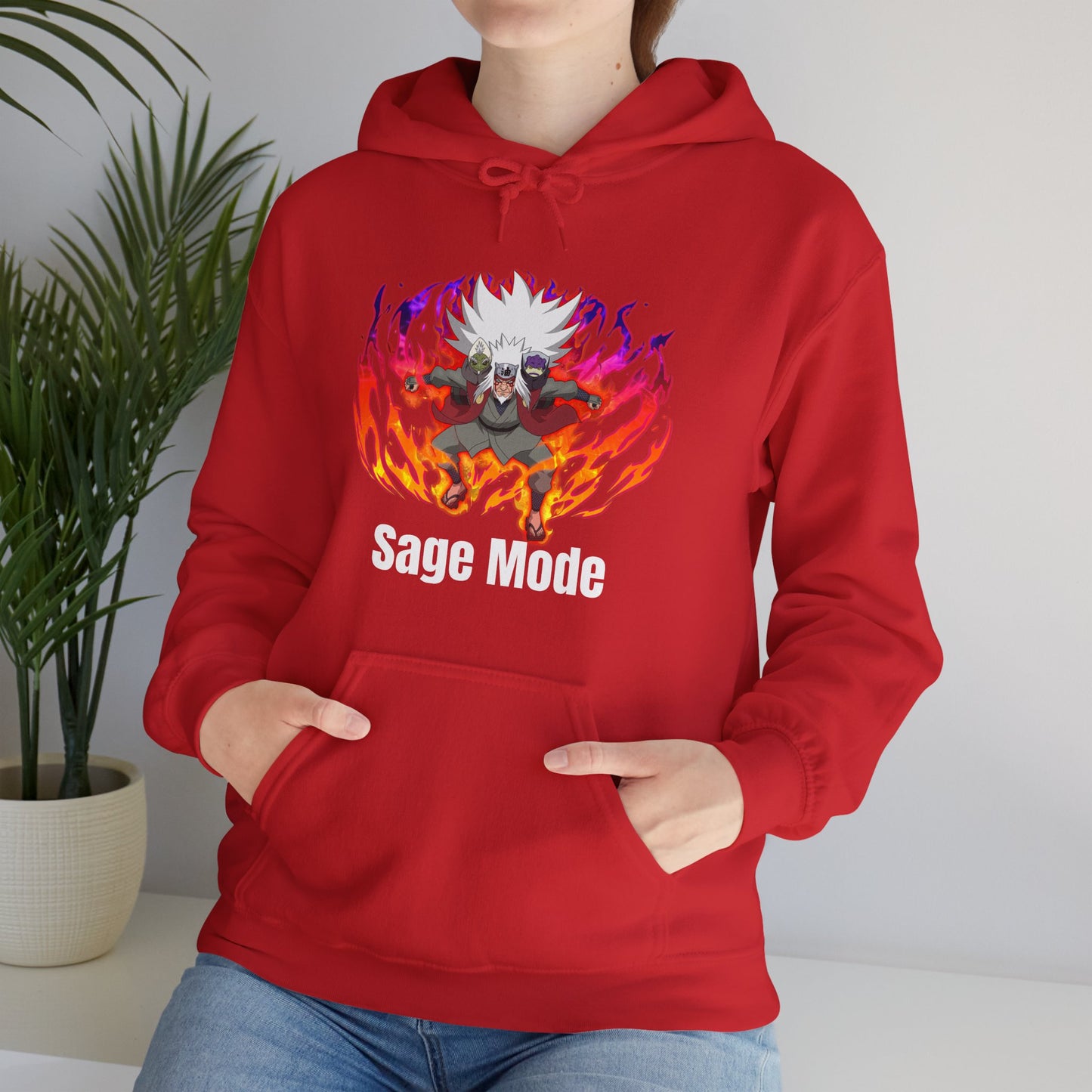 Naruto Shippuden - Powered Up Sage Mode Jiraiya Multiple Colours Unisex Hoodie