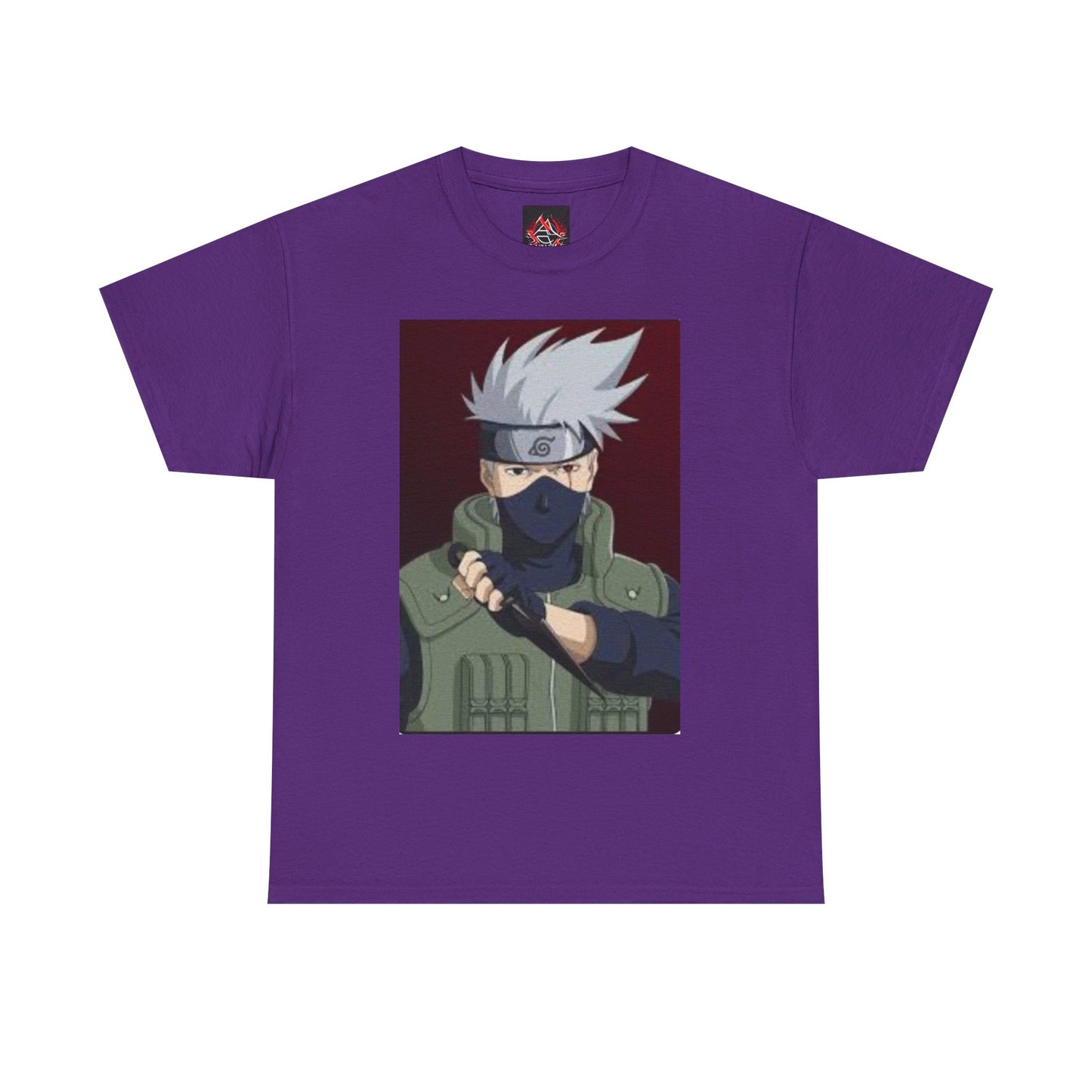 Naruto - Kakashi with Kunai Unisex Heavy Cotton T-Shirt