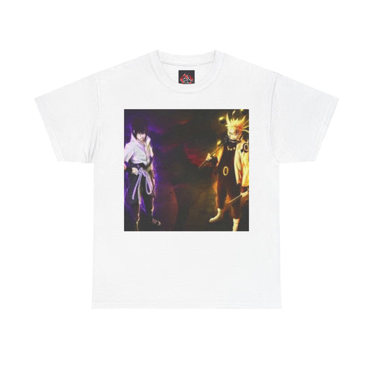 Naruto Shippuden - Naruto & Sasuke Full Power  Unisex Heavy Cotton T-Shirt