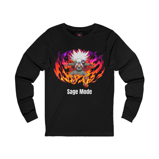 Naruto Shippuden - Powered Up Sage Mode Jiraiya  Multiple Colours Unisex Long Sleeve T-Shirt