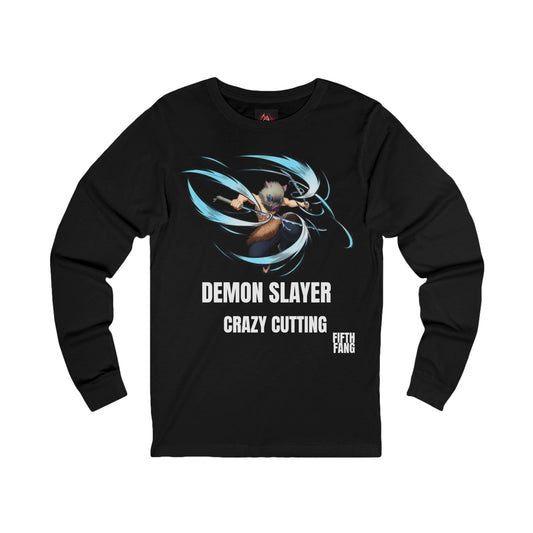 Demon Slayer Inosuke Crazy Cutting Long Sleeve T-Shirt