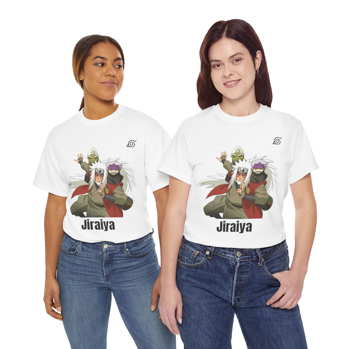 Naruto Shippuden - The Hidden Leaf's Jiraiya Sage Mode White Unisex Heavy Cotton TShirt