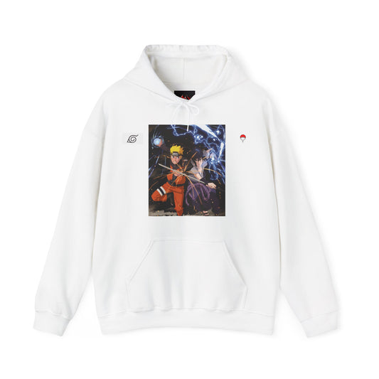 Naruto Shippuden - Naruto & Sasuke Rivals  Unisex  Hoodie - Perfect Gift for Anime Fans