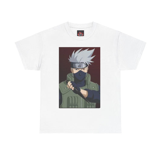 Naruto  - Kakashi with Kunai Unisex Heavy Cotton T-Shirt