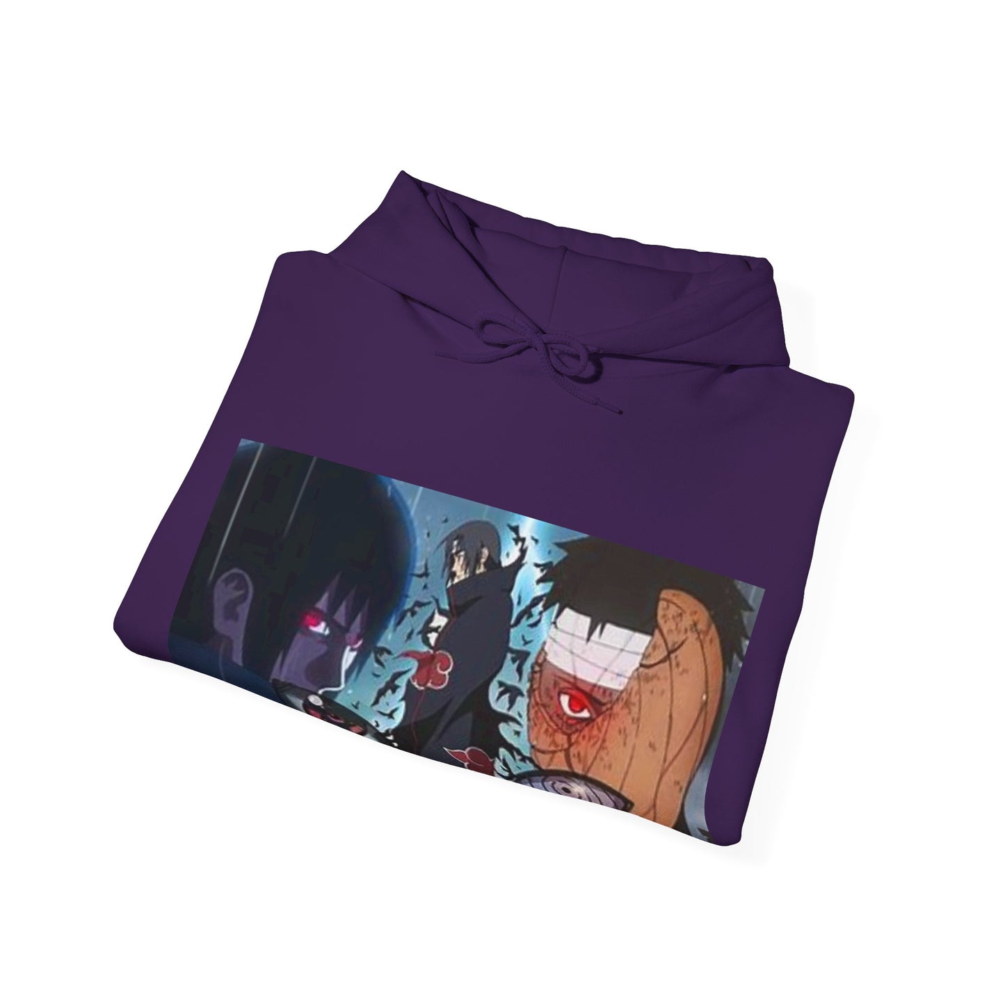 Naruto - Itchia and Sasuke with Obito Uchiha - Unisex Heavy Cotton  Unisex Hooded Sweatshirt