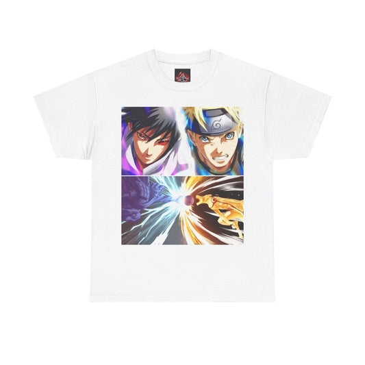 Naruto Shipuden Epic Battle Naurto Vs Sasuke  Unisex Heavy Cotton TShirt