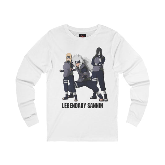 Naruto -Legendary Sannin White Long Sleeve T-Shirt