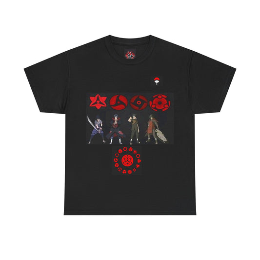 Naruto - Uchiha Family's Most Powerful with Sharingan Unisex Heavy Cotton TShirt