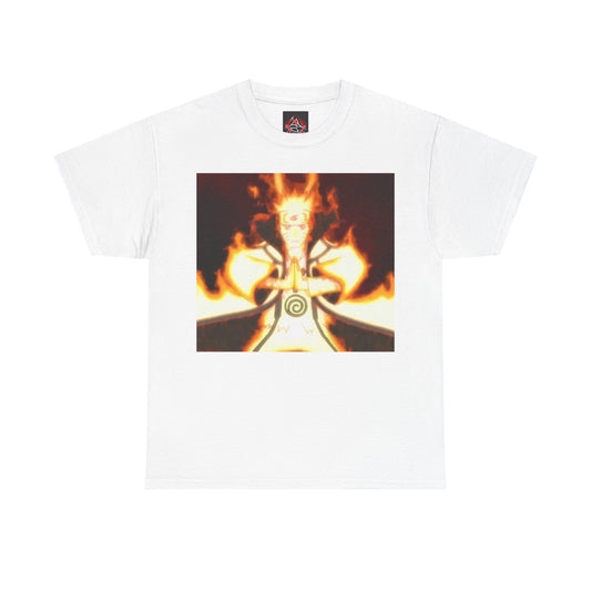 Naruto Shippuden - Naruto  Full Power Handsign  Unisex Heavy Cotton T-Shirt